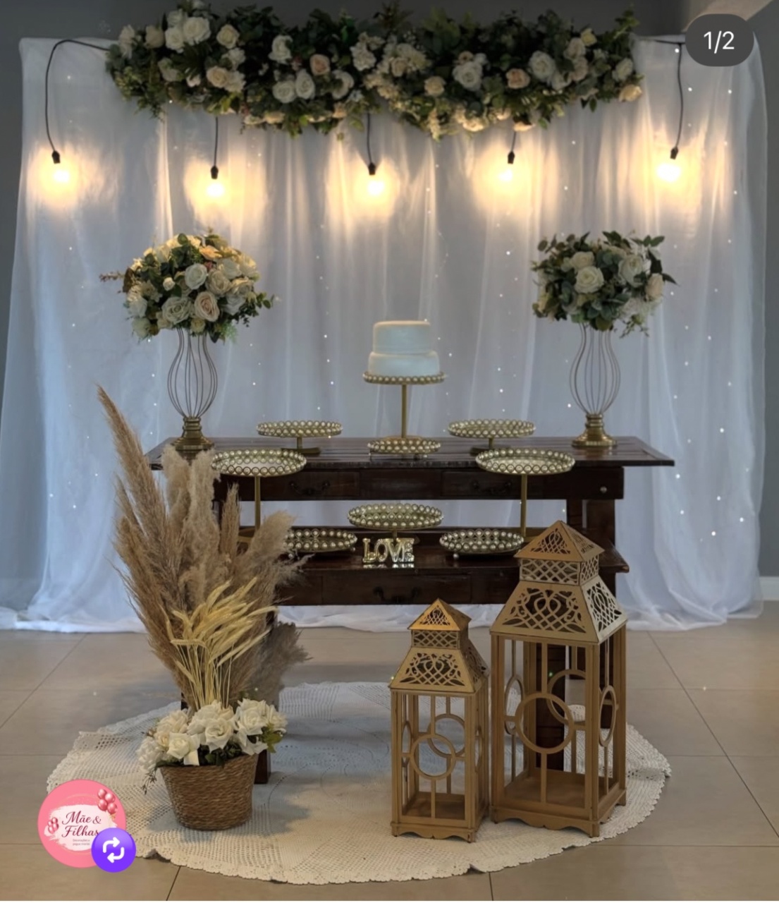 Casamento Mesas Rústicas - Mãe&filhas