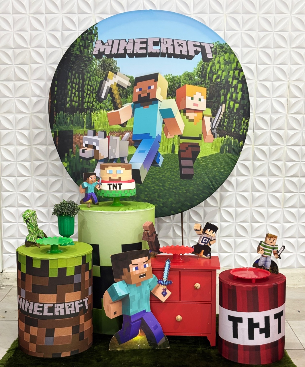 Minecraft 2 Com Cômoda  - Mãe&filhas