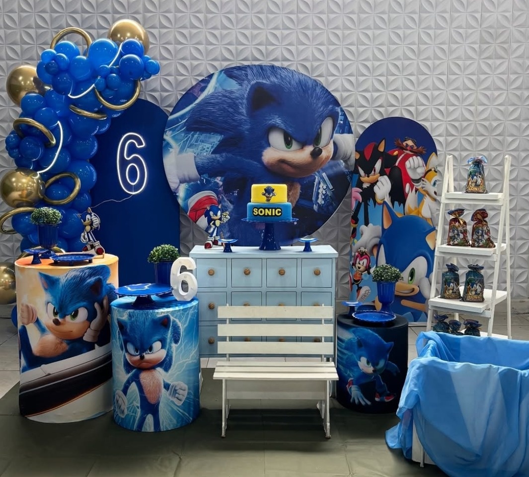 Sonic Com Montagem  - Mãe&filhas