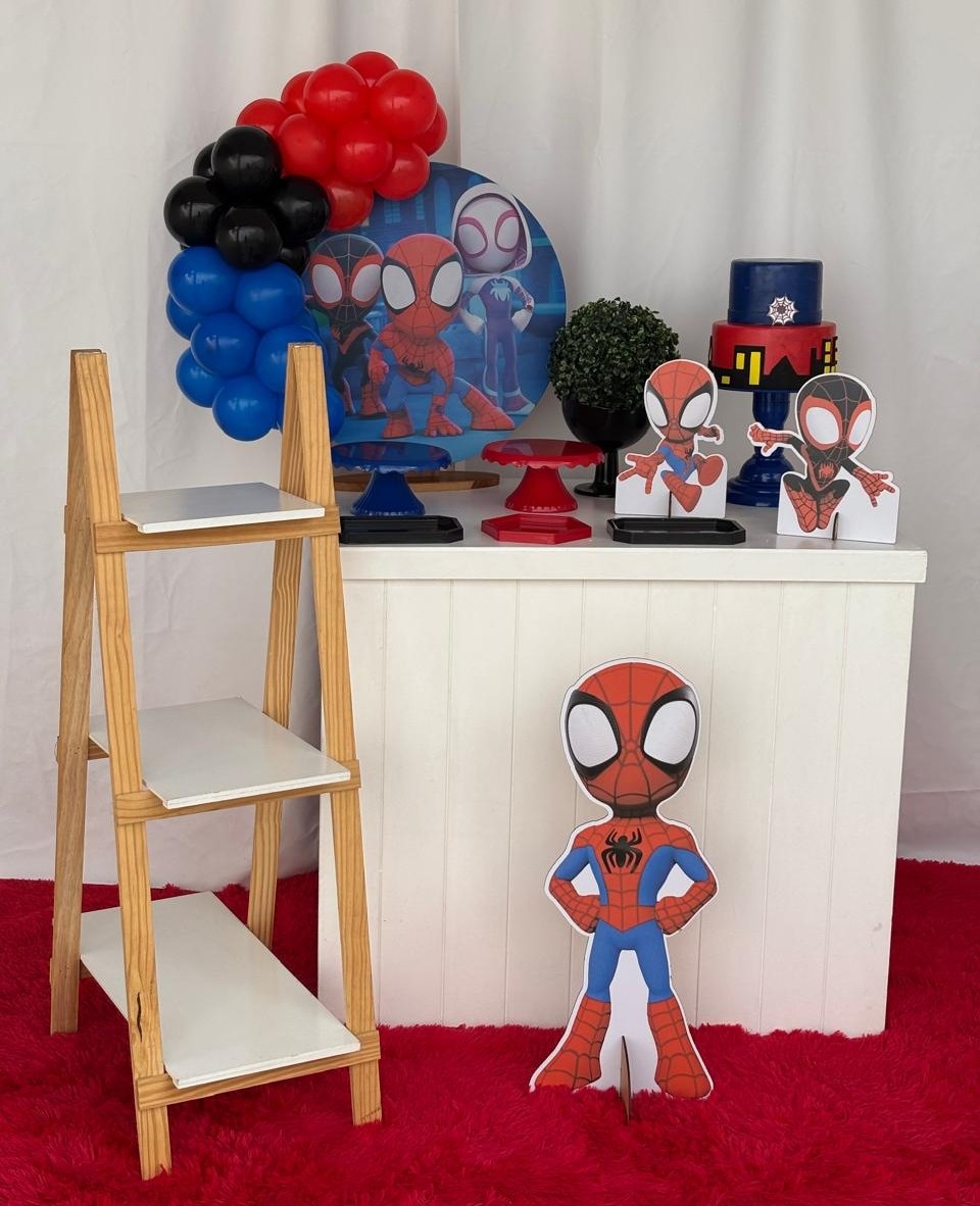 Mini Kit Homem Aranha Cut Com Mesa Fack - CRISOLIVEIRA FEST