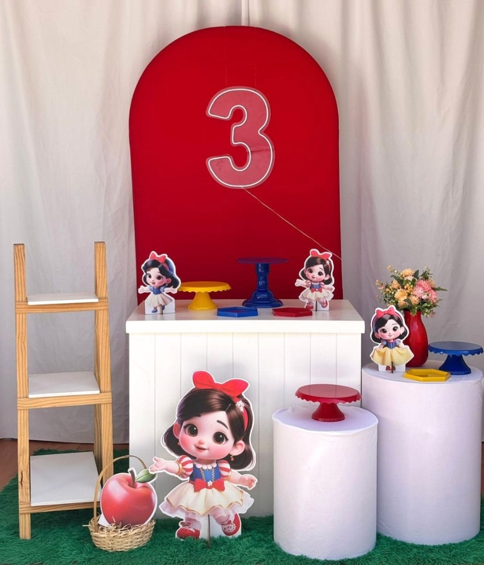 Kit Branca de Neve Painel Romano - CRISOLIVEIRA FEST