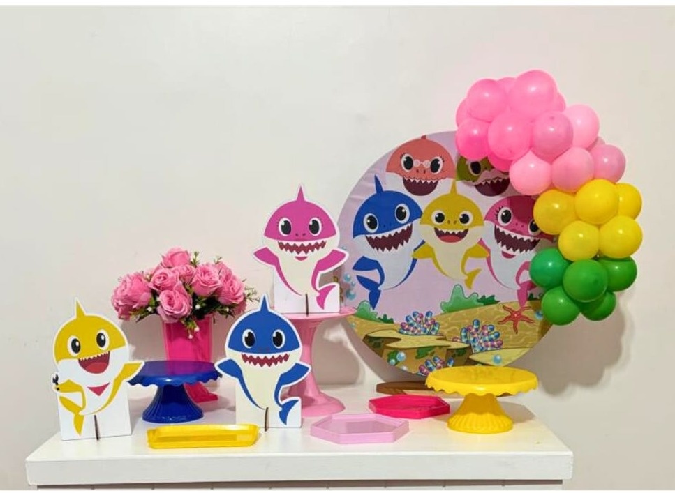 Mini Kit Baby Shark Menina - CRISOLIVEIRA FEST