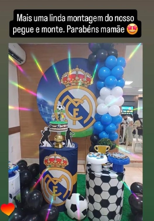 Montagem da Cliente /Kit Real Madri - CRISOLIVEIRA FEST