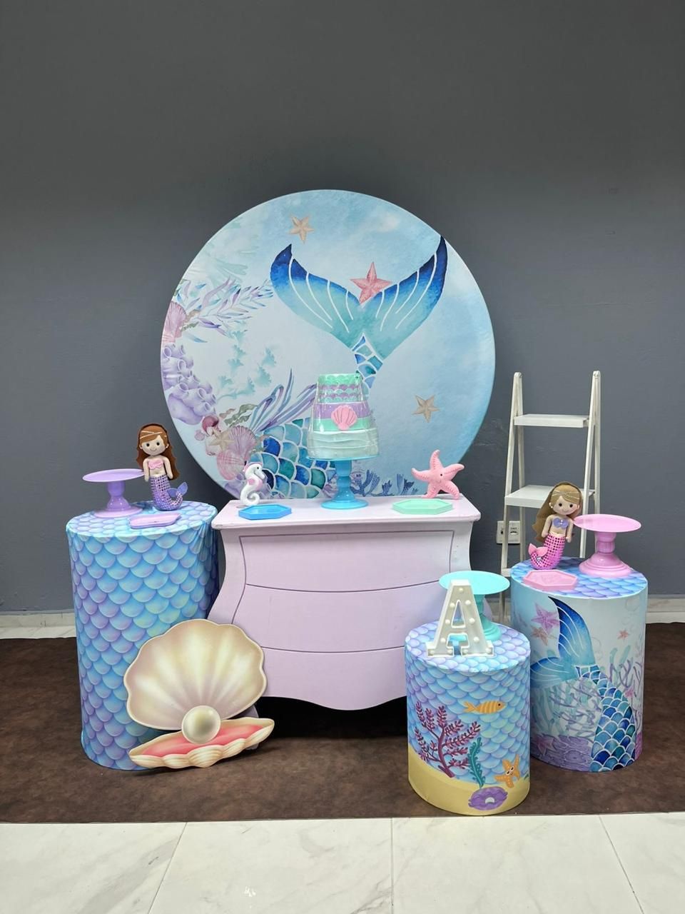 Sereia - Prata - Festa e Arte Decorações