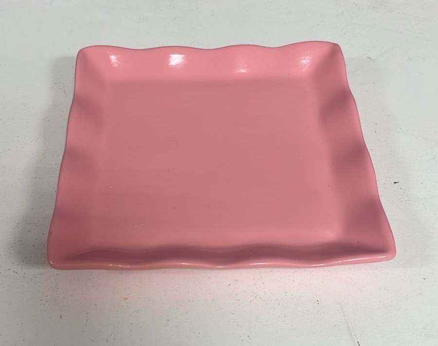 Band. Cerâmica Quadrada - Rosa - Festa e Arte Decorações