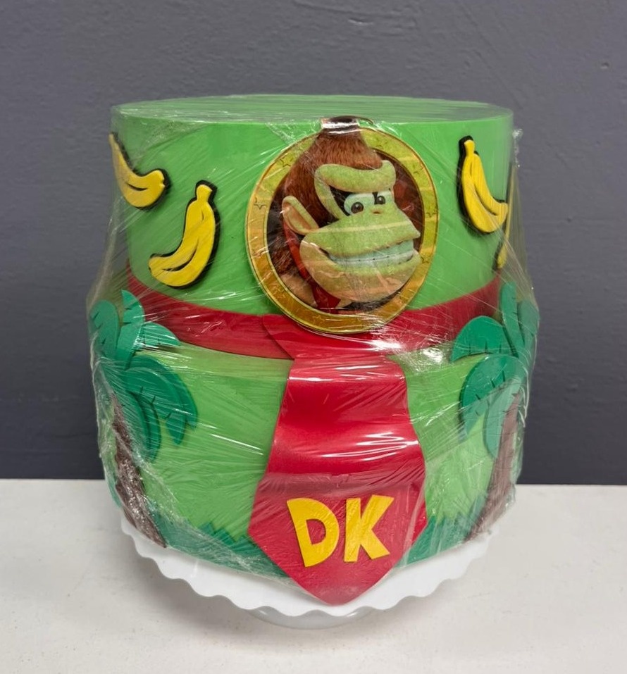 Bolo Fake - Donkey Kong - Festa e Arte Decorações