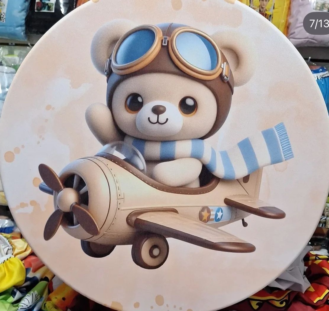 Mk - Urso Aviador - Festa e Arte Decorações