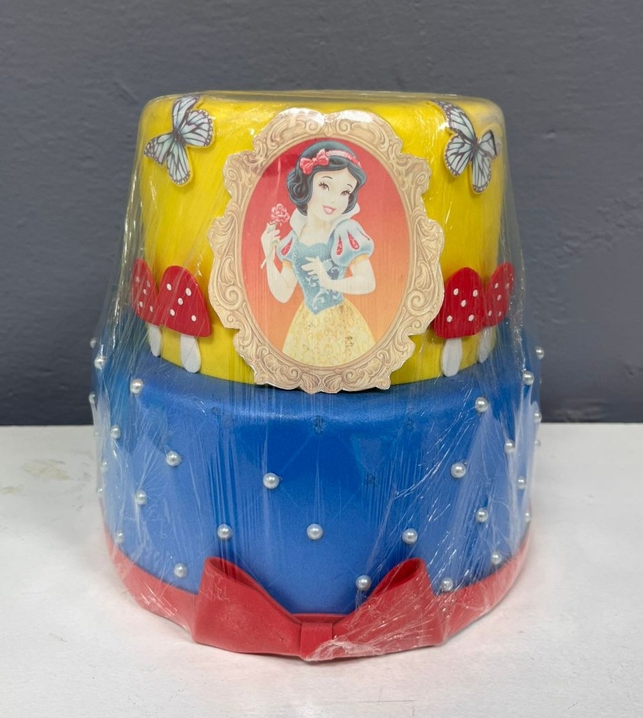 Bolo Fake - Branca de Neve - Festa e Arte Decorações