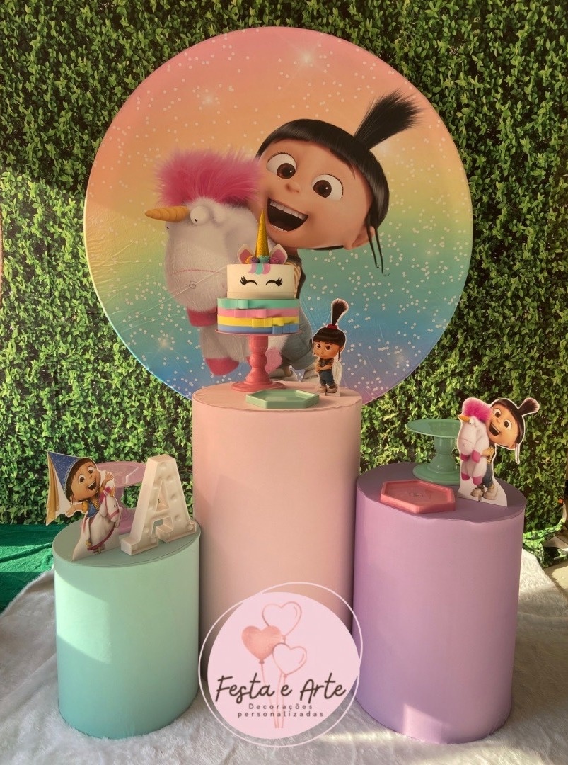 Agnes - Meu Malvado Favorito  - Festa e Arte Decorações