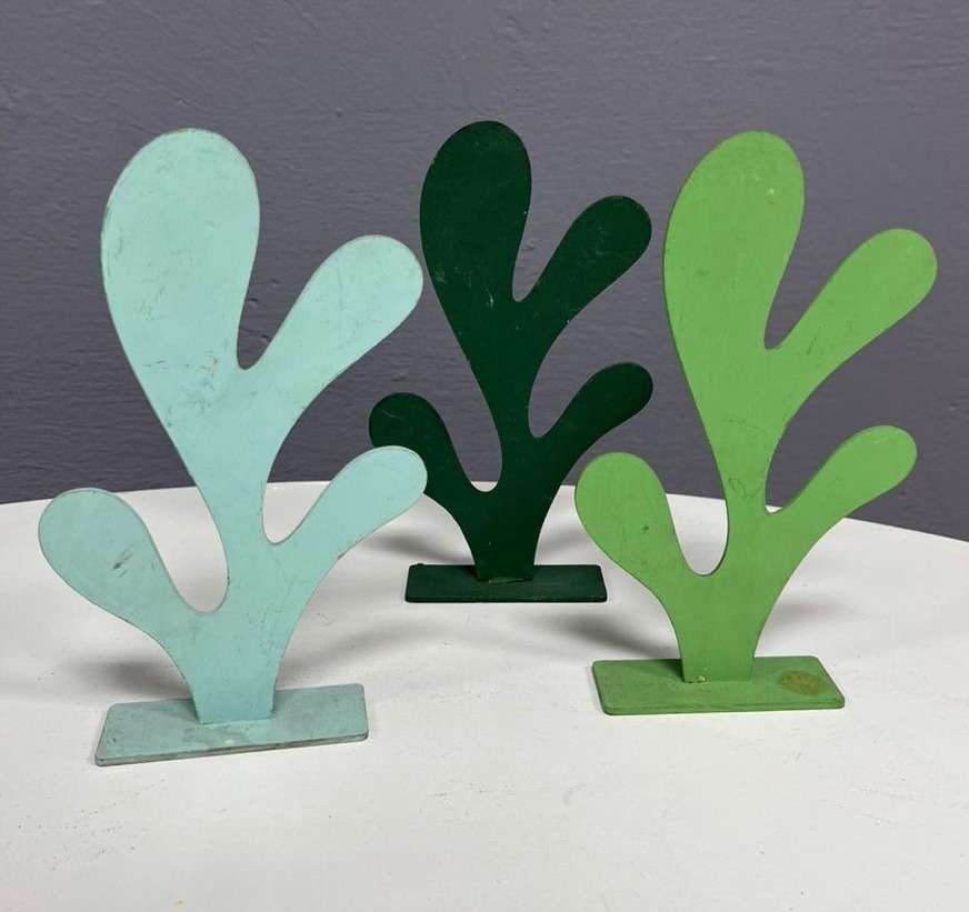 Trio de Algas de Mesa - Mdf  - Festa e Arte Decorações