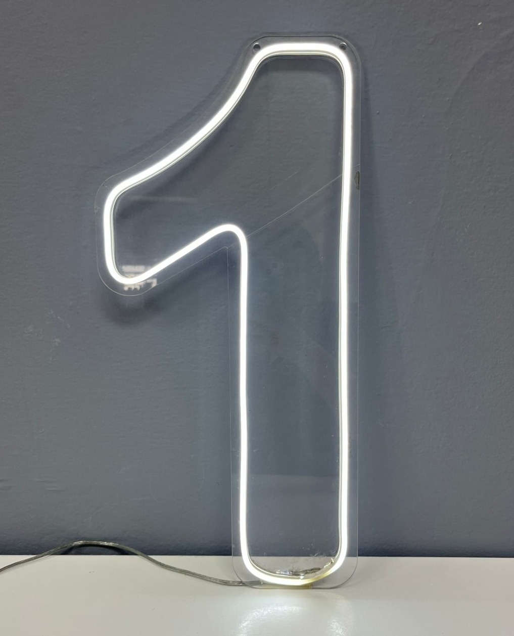 Numero Em Led 1 (Branco Frio)  - Festa e Arte Decorações