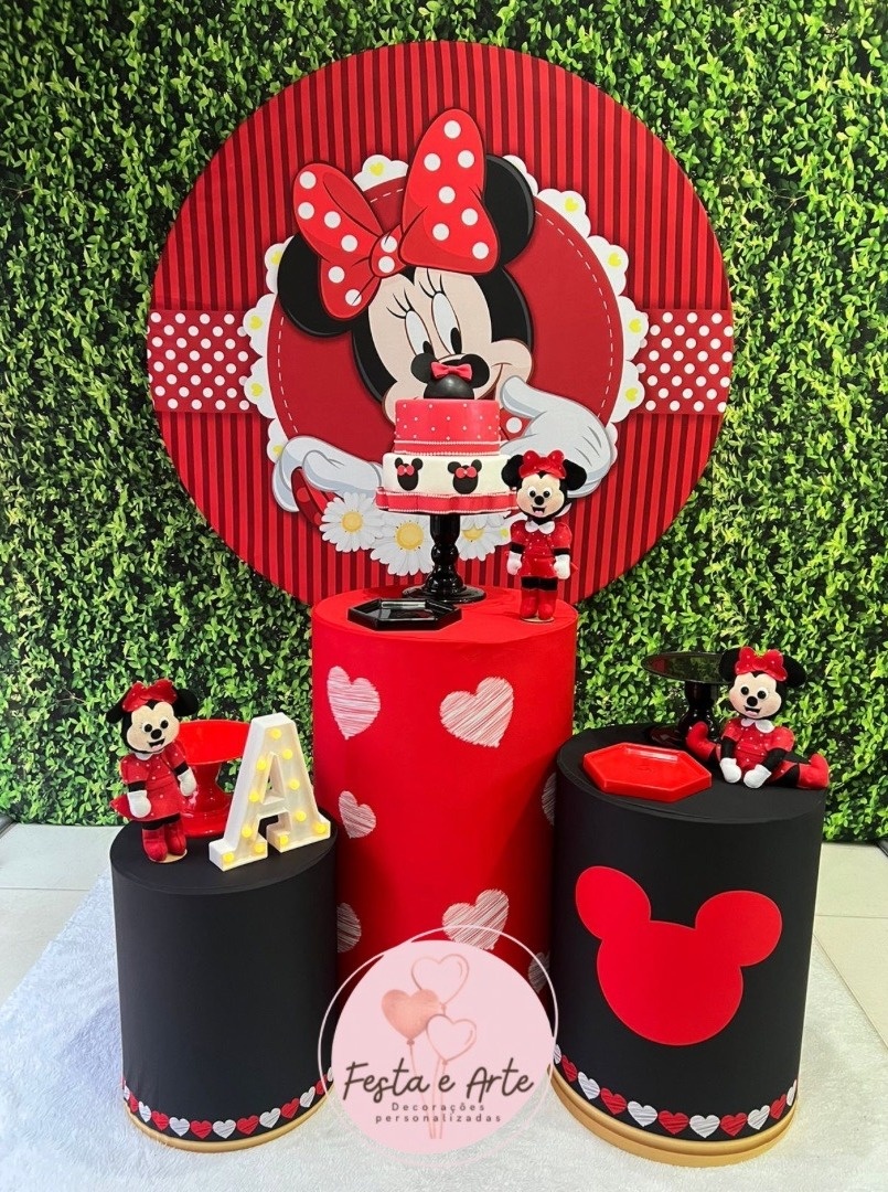 Minnie Vermelha Ll - Festa e Arte Decorações
