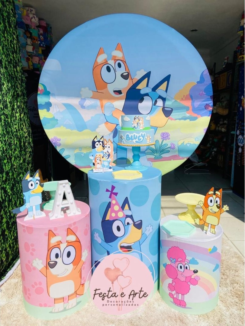 Bluey E Bingo - Festa e Arte Decorações
