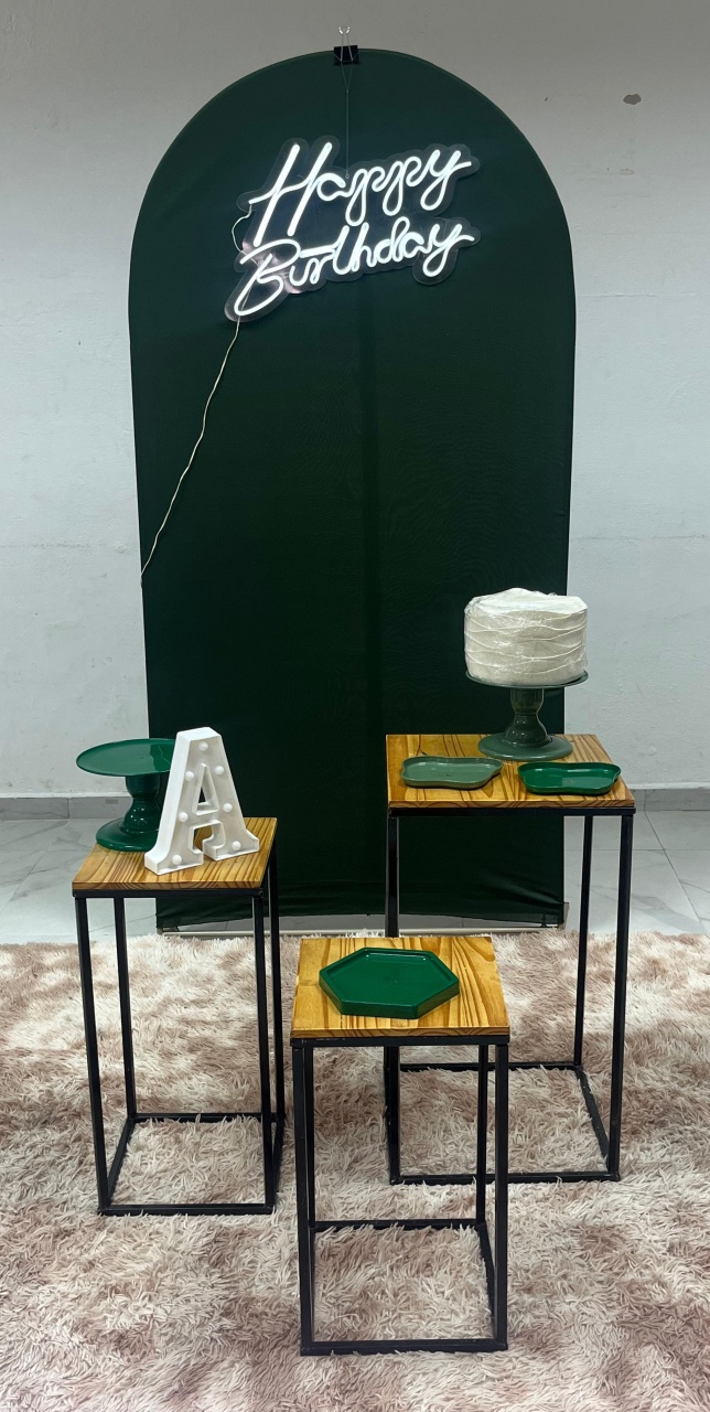 Luxo L - Verde Folha  - Festa e Arte Decorações
