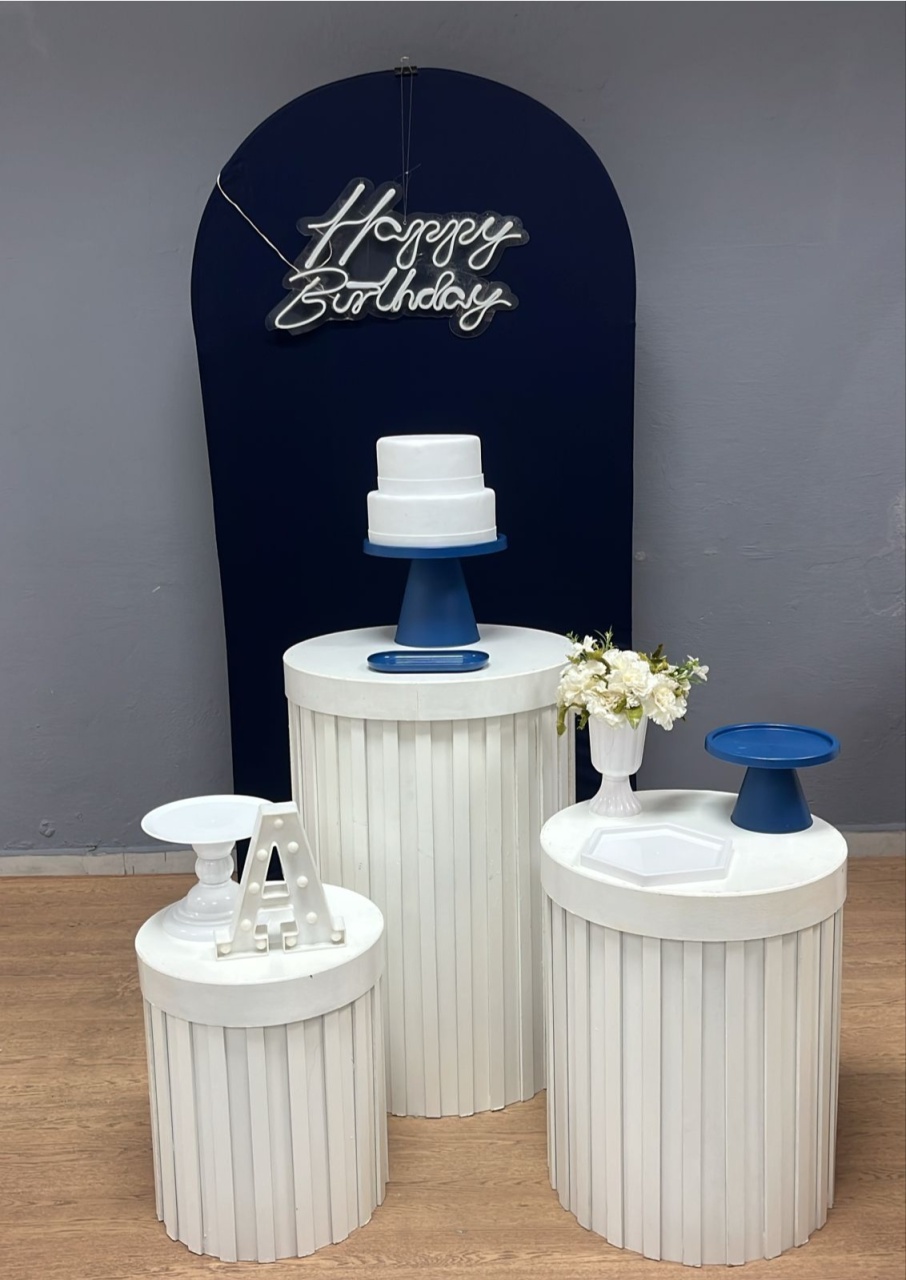 Kit Premium - Happy Birthday Azul Marinho - Festa e Arte Decorações
