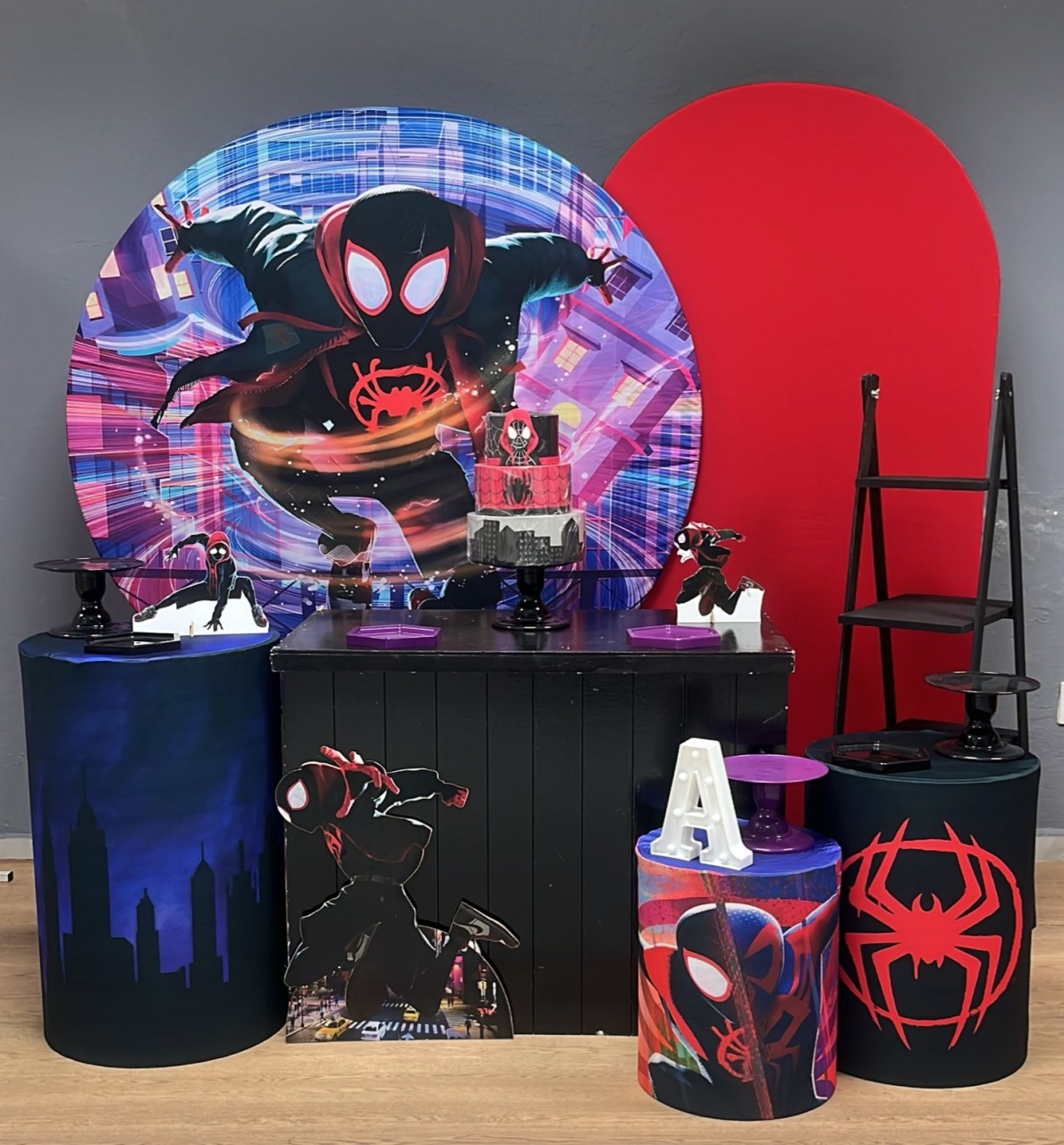 Homem Aranha (Miles Morales) - Ouro 2 - Festa e Arte Decorações