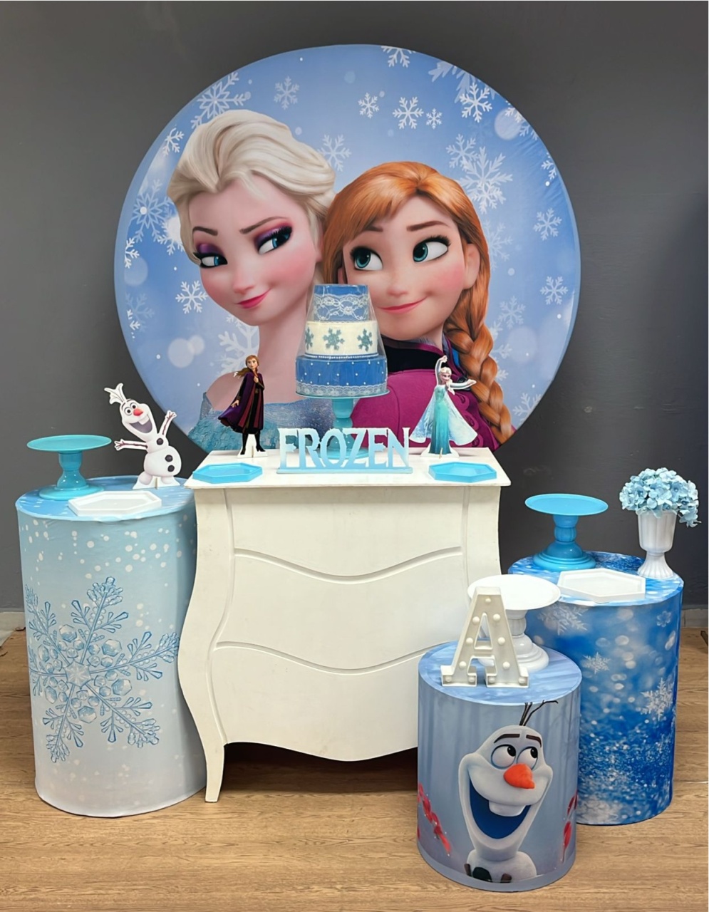 Frozen - Adulta 1 - Prata - Festa e Arte Decorações
