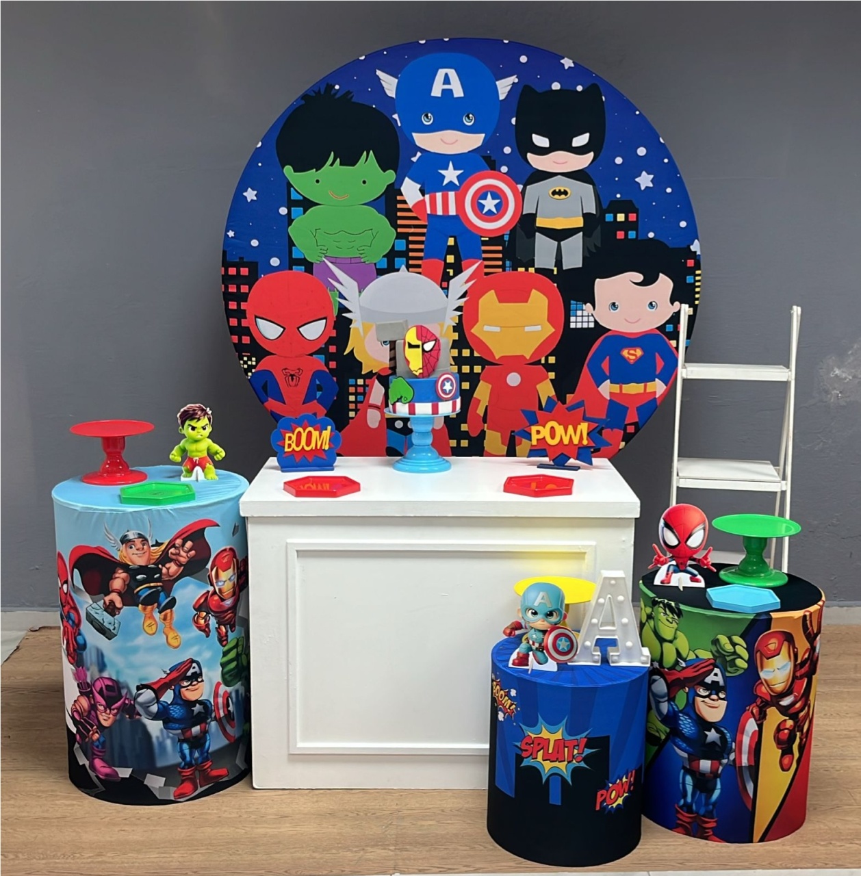 Vingadores - Heróis Baby - Prata - Festa e Arte Decorações