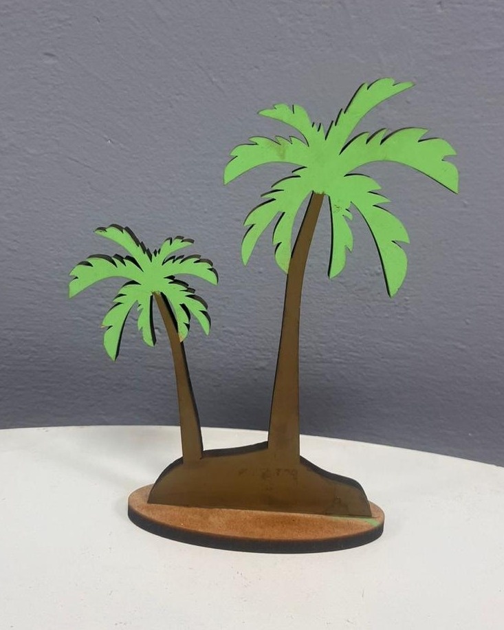 Coqueiro de Mesa Mdf   - Festa e Arte Decorações