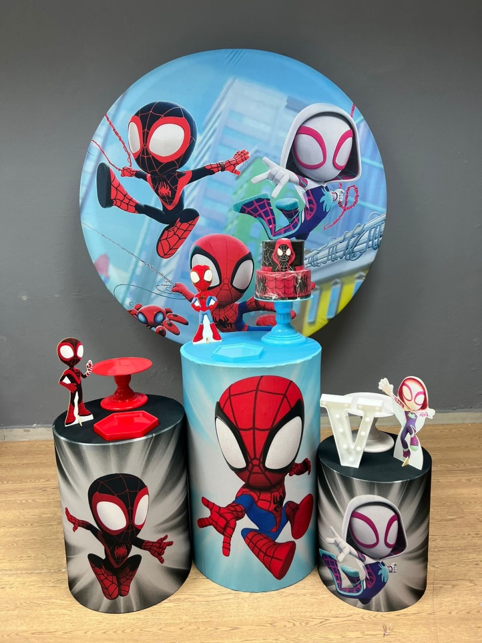 Aranha Fantasma - Spidey E Seus Amigos Cute - Festa e Arte Decorações