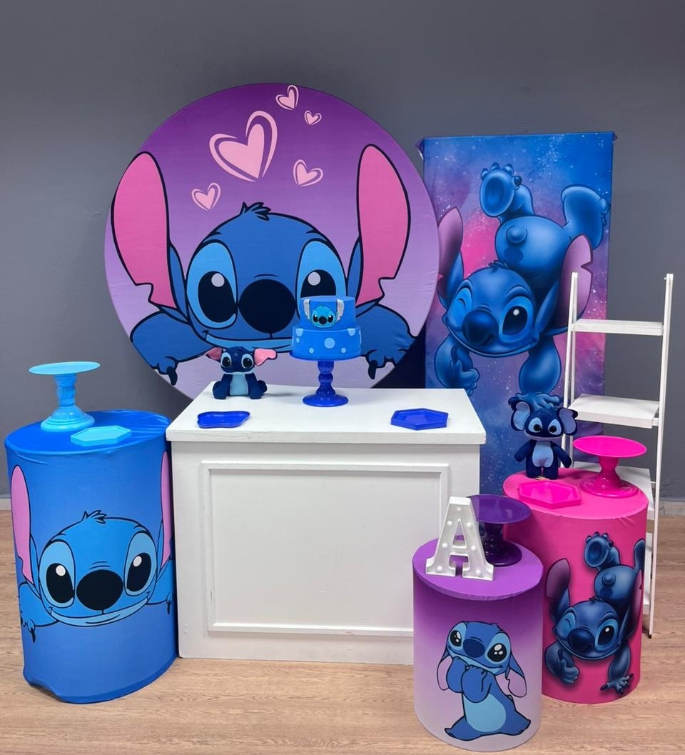 Stitch - Ouro - Festa e Arte Decorações