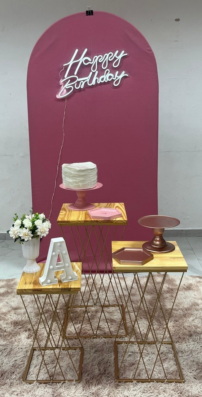 Luxa L - Rose  - Festa e Arte Decorações