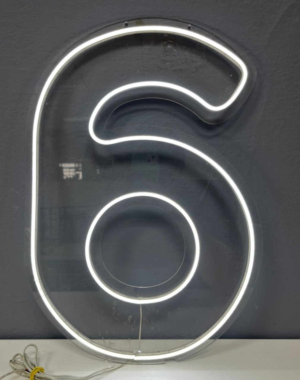 Numero Em Led 6 (Branco Frio)  - Festa e Arte Decorações