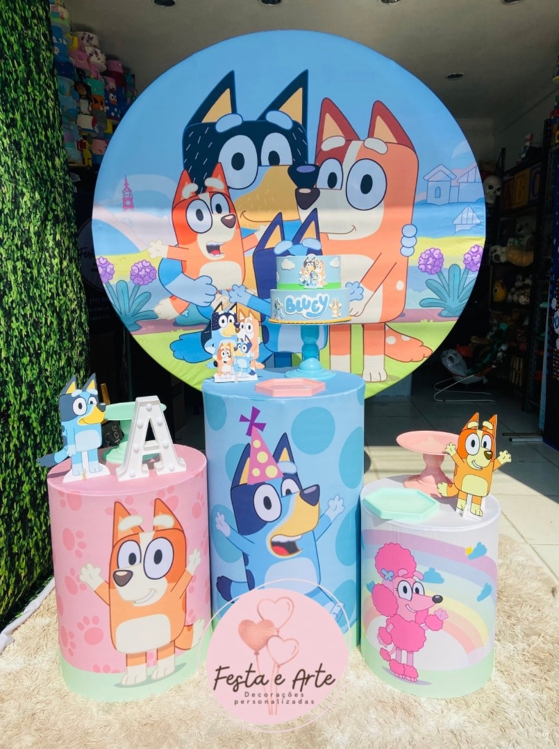 Bluey E Bingo - Familia - Festa e Arte Decorações