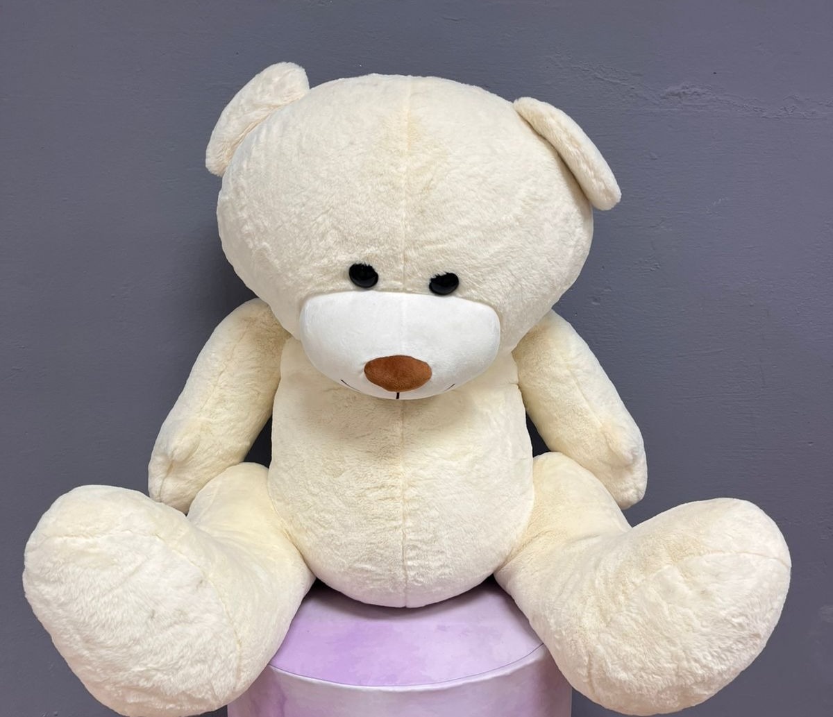 Urso de Pelúcia Gig - Creme 1 - Festa e Arte Decorações