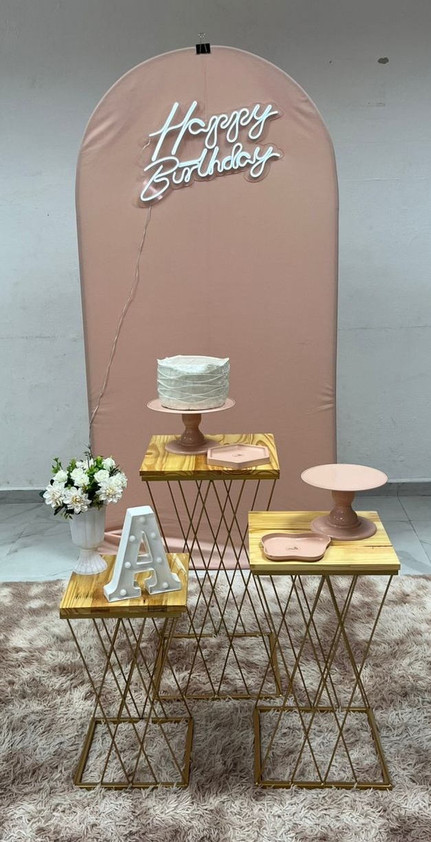 Luxo L -  Nude  - Festa e Arte Decorações