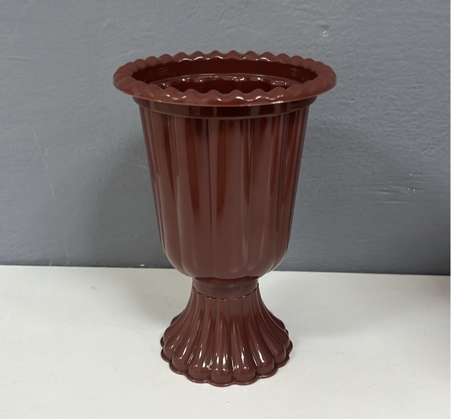Vaso P (Plástico) - Marrom - Festa e Arte Decorações