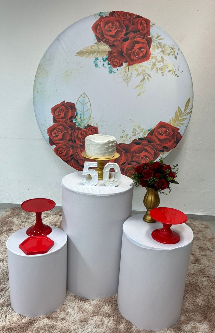 Floral Vermelho  - Festa e Arte Decorações