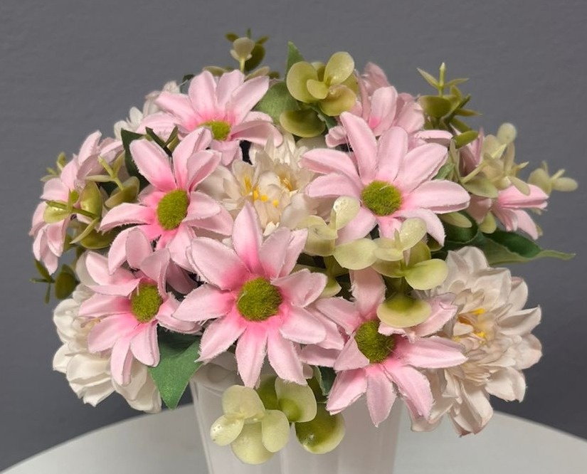 Flor - Margaridas Rosa Claro - Festa e Arte Decorações
