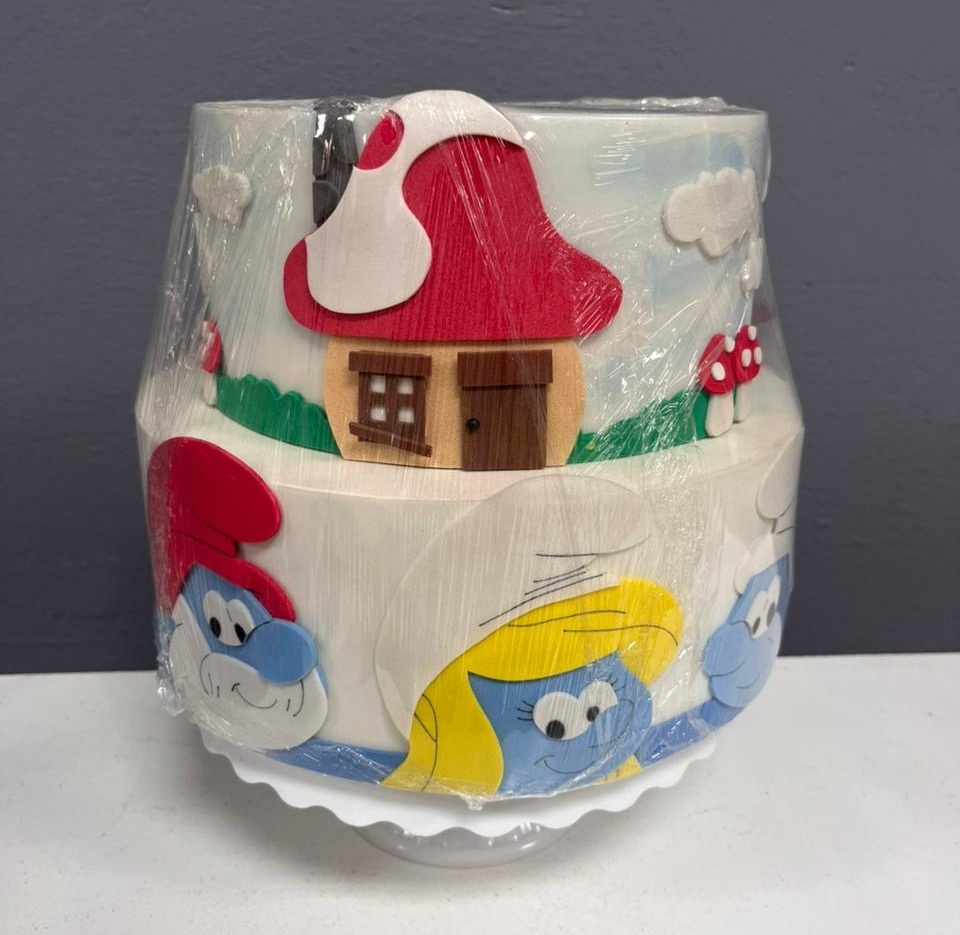 Bolo Fake - Smurfs - Festa e Arte Decorações