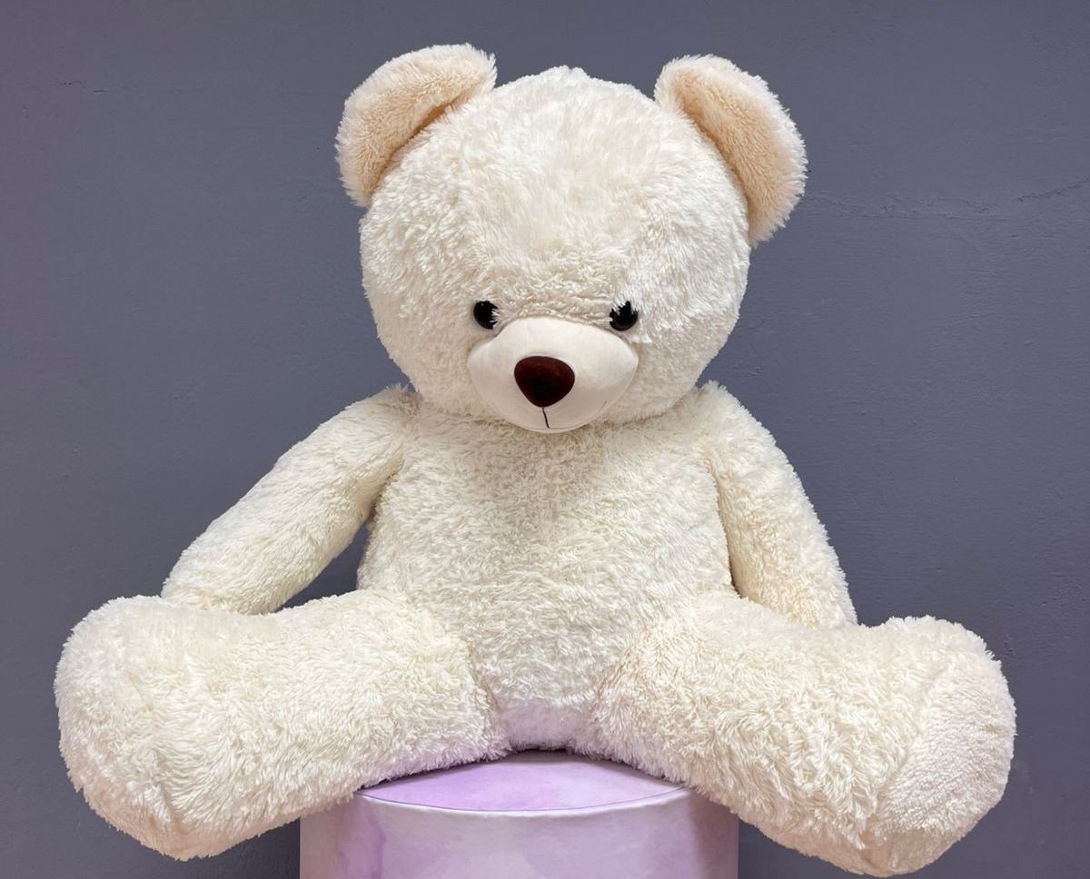 Urso de Pelúcia Gig - Creme 2 - Festa e Arte Decorações