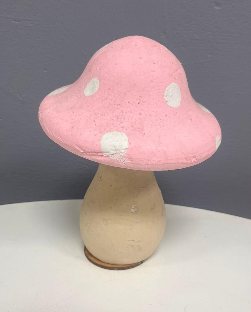 Cogumelo Isopor - Rosa - Festa e Arte Decorações