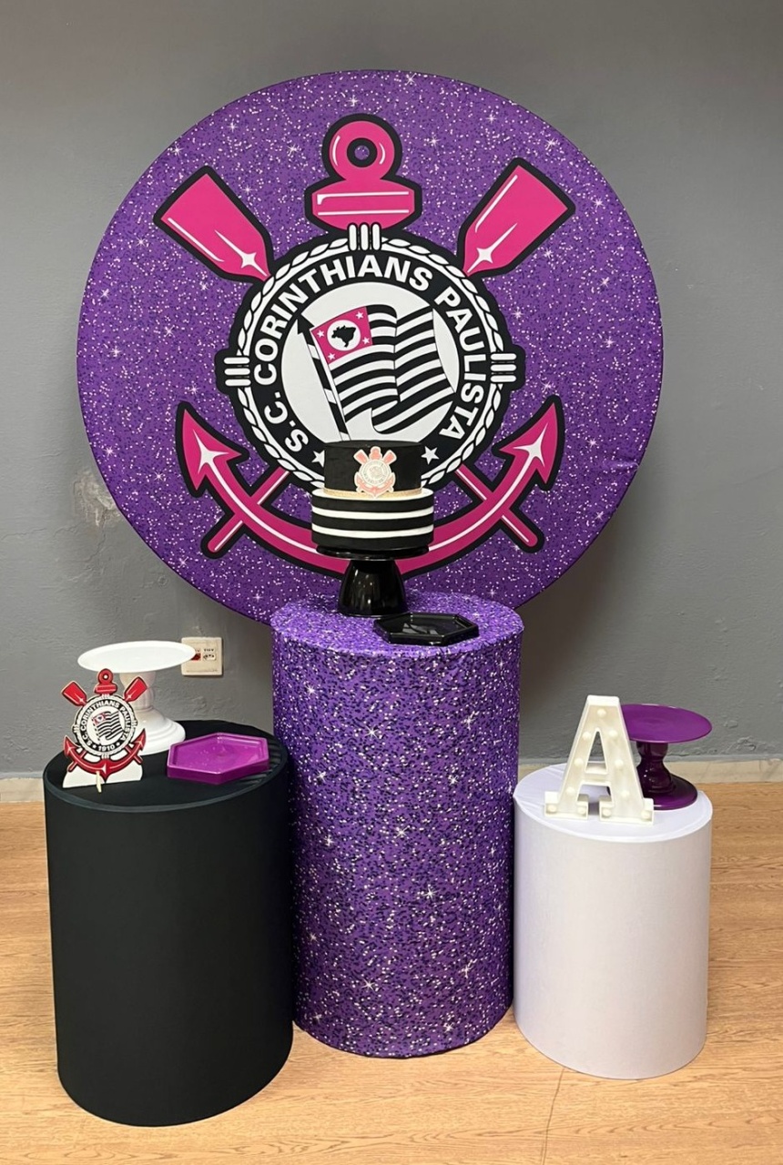 Corinthians - Roxo - Festa e Arte Decorações