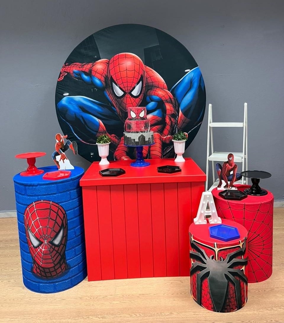 Homem Aranha - Prata - Festa e Arte Decorações