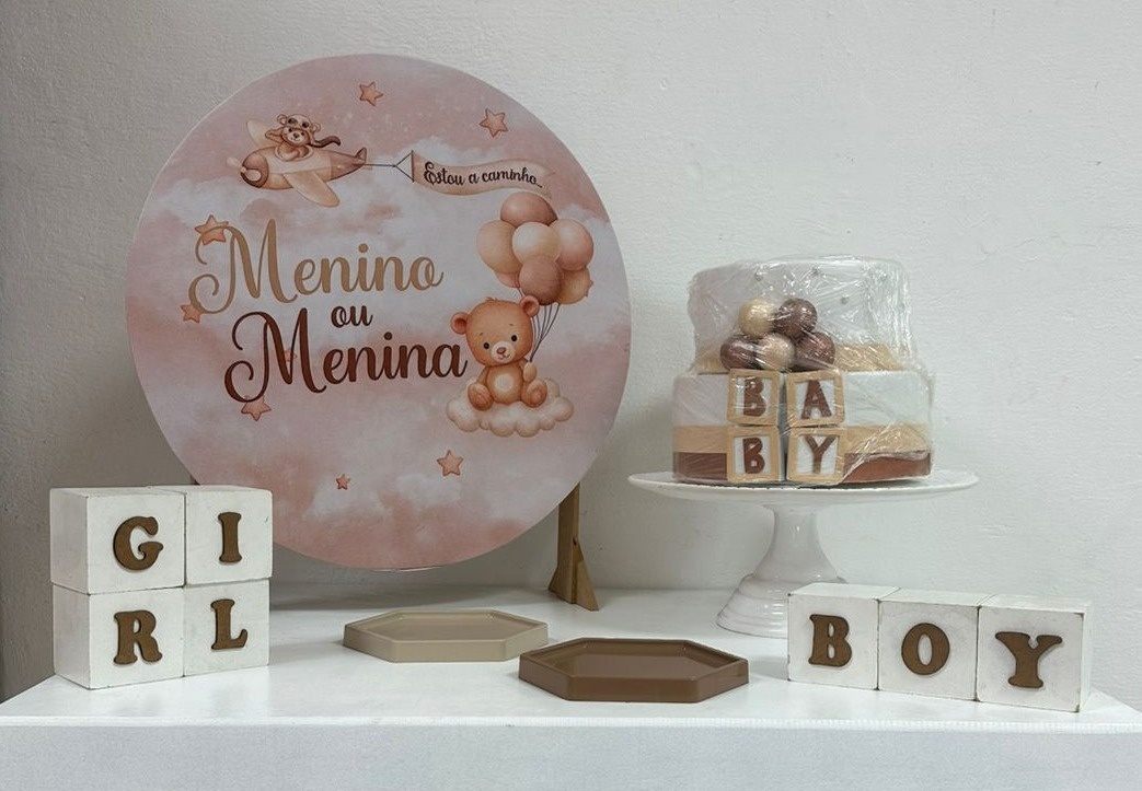 Mk - Chá Revelação Ii - Festa e Arte Decorações