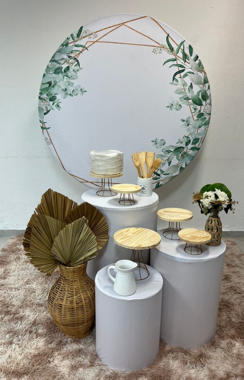 Chá de Cozinha (Floral-Verde) - Festa e Arte Decorações