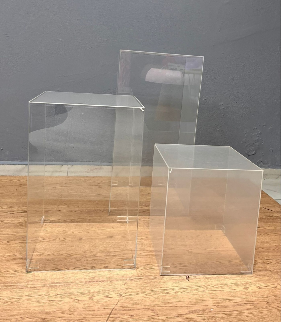 Trio Cubo de Acrílico  - Festa e Arte Decorações