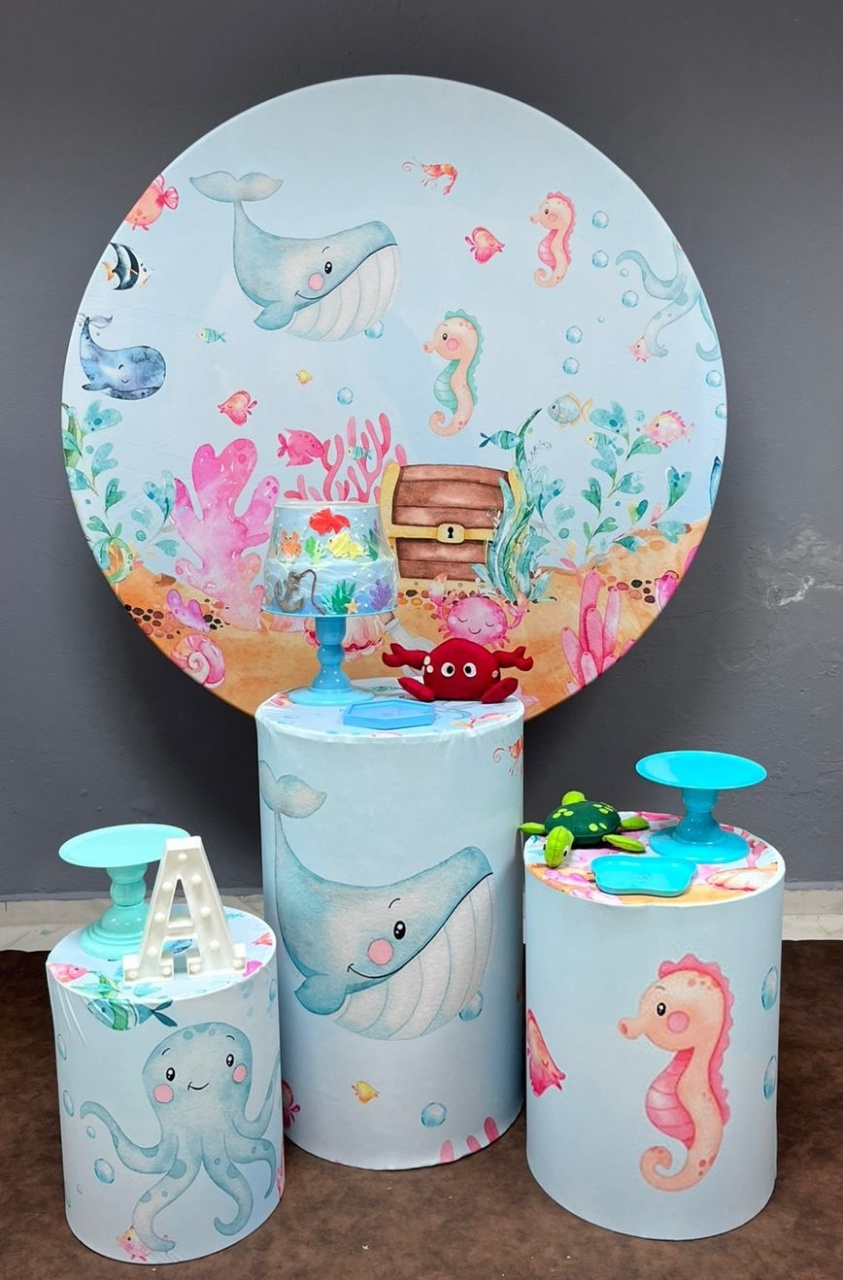 Fundo Do Mar Azul - Festa e Arte Decorações