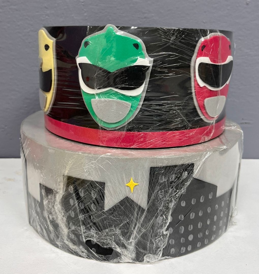Bolo Fake - Power Rangers - Festa e Arte Decorações