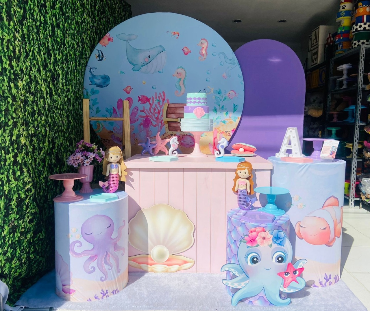 Fundo Do Mar - Lilas - Festa e Arte Decorações