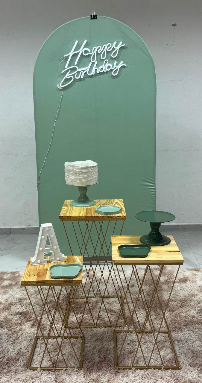 Luxo L -  Verde Oliva  - Festa e Arte Decorações