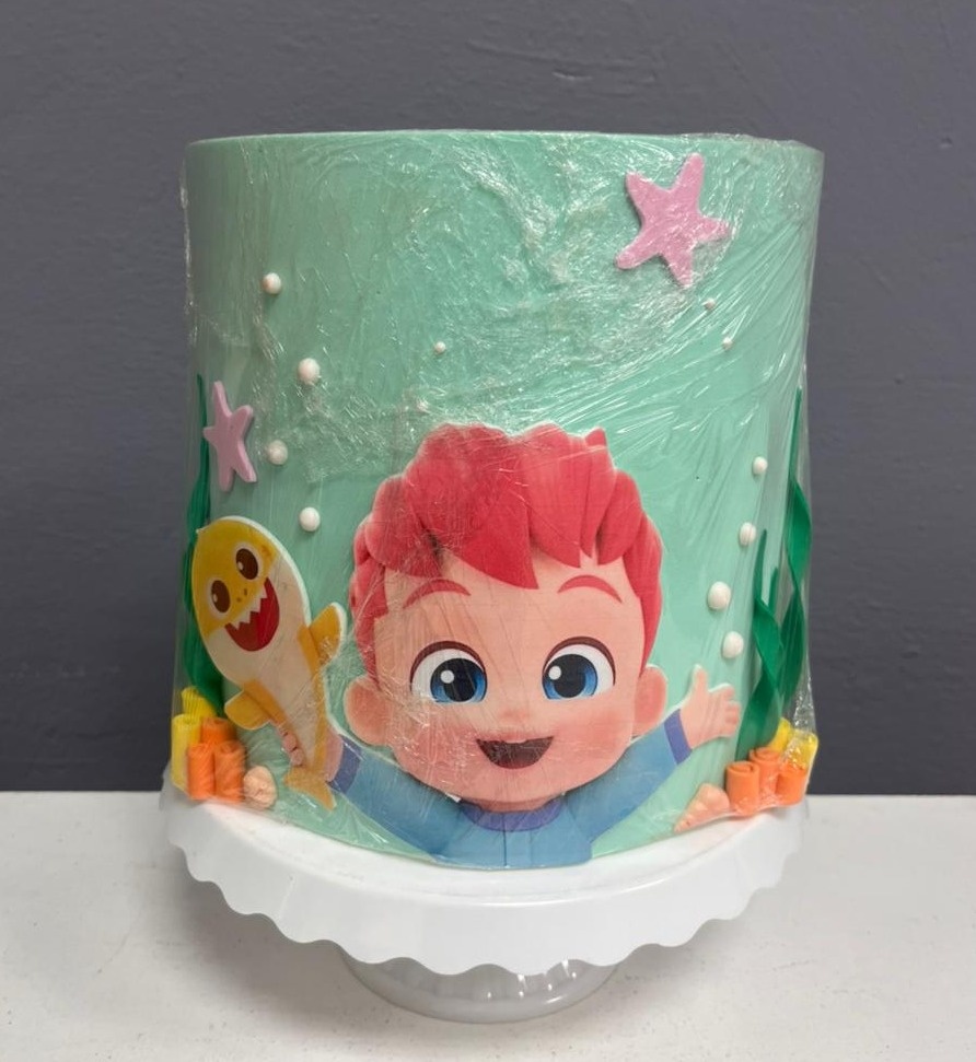 Bolo Fake - Bebefinn - Festa e Arte Decorações