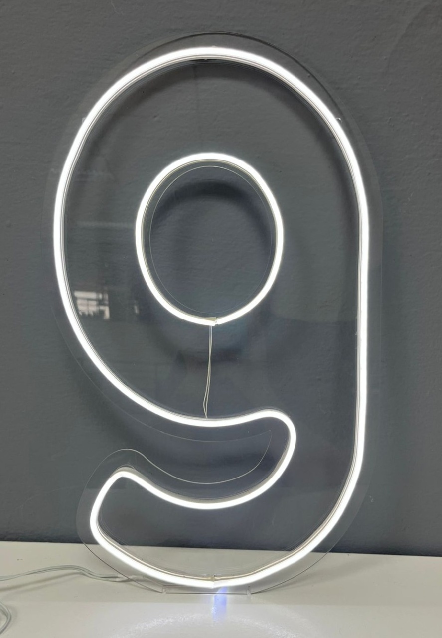 Numero Em Led 9 (Branco Frio) - Festa e Arte Decorações