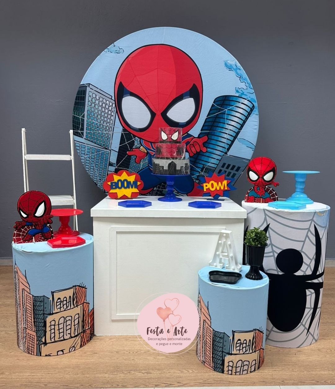 Homem Aranha Baby - Prata  - Festa e Arte Decorações