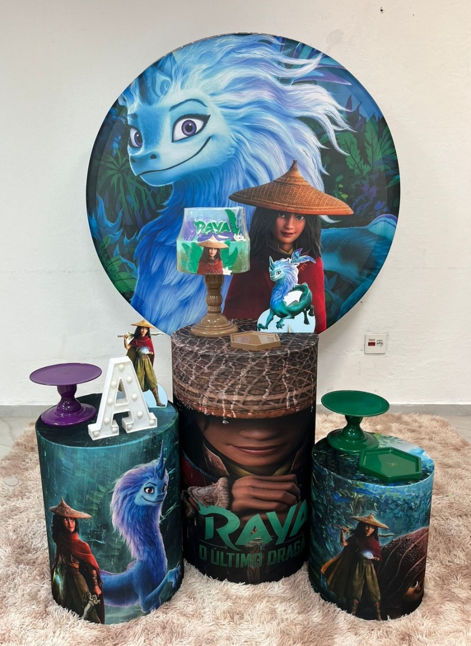Raya E O Último Dragão - Festa e Arte Decorações