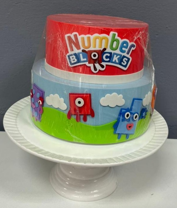 Bolo Fake - Numberblocks - Festa e Arte Decorações